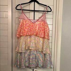 Buddy Love Multicolor Sequin Layered Dress